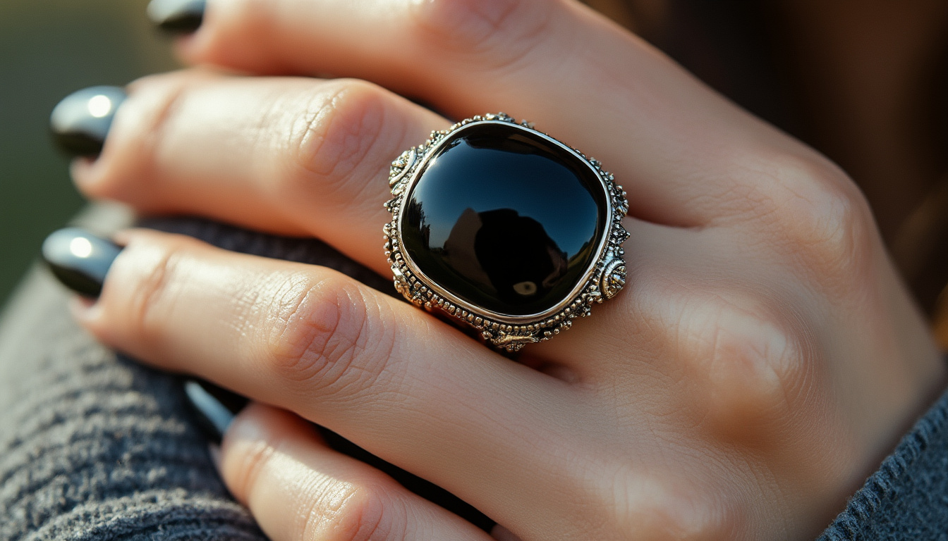 découvrez la signification de la bague en onyx, ses symboliques profondes, ses vertus spirituelles et les styles tendance pour l'adopter élégamment au quotidien.