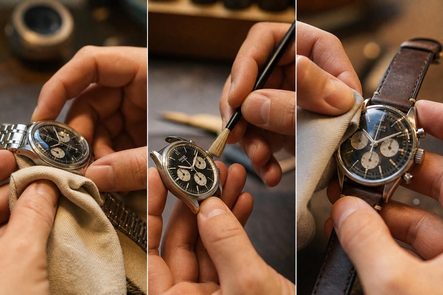 découvrez comment nettoyer votre montre sans l'endommager : conseils pratiques pour entretenir le bracelet, le boîtier et le verre afin de préserver leur éclat et leur fonctionnement.
